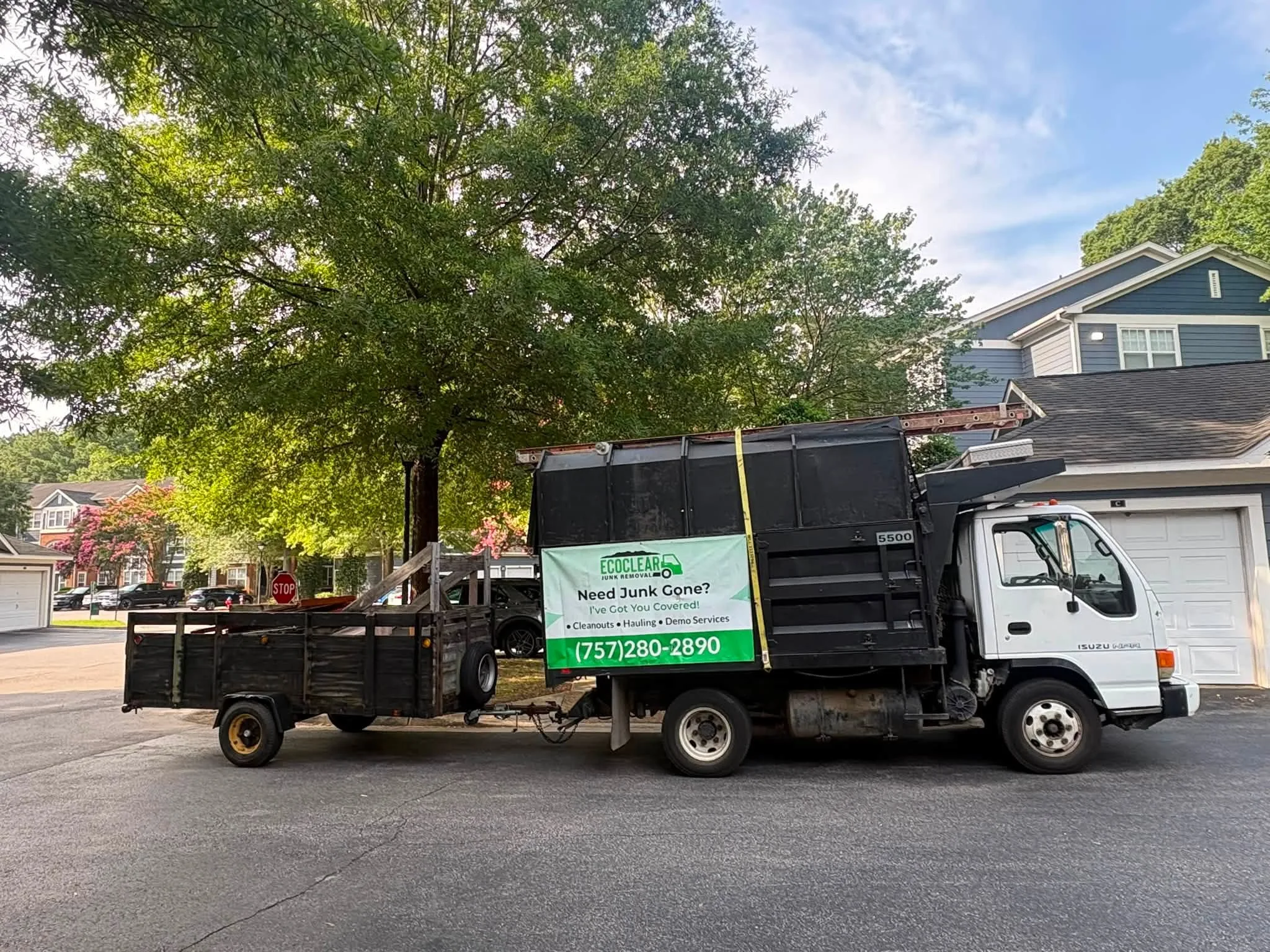 EcoClear 20-cubic-yard dump truck in Chesapeake