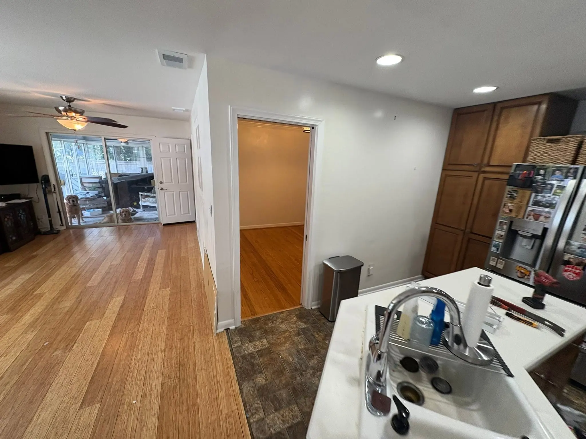 Interior cleared after tear-out